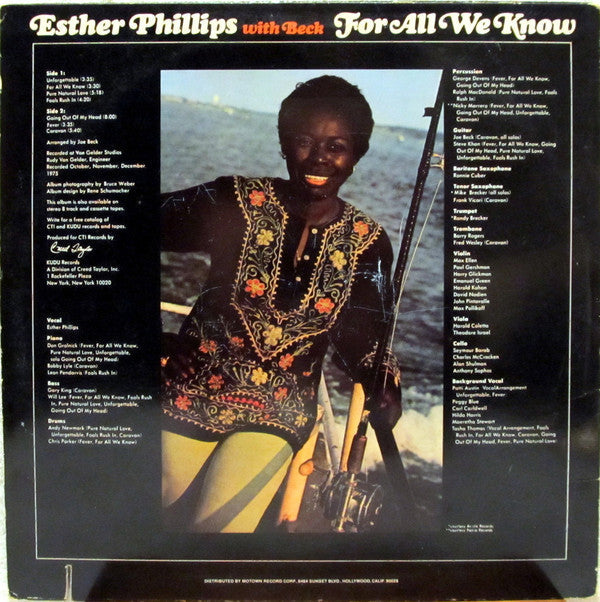 Esther Phillips With Beck* - For All We Know - LP