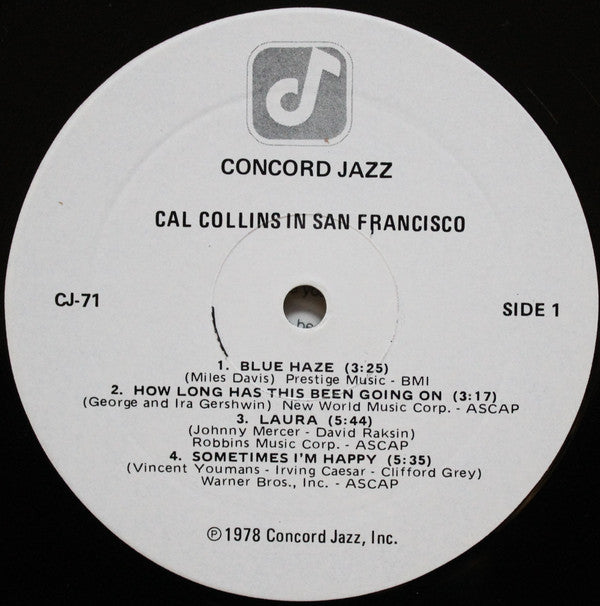 Cal Collins - Cal Collins In San Francisco - LP