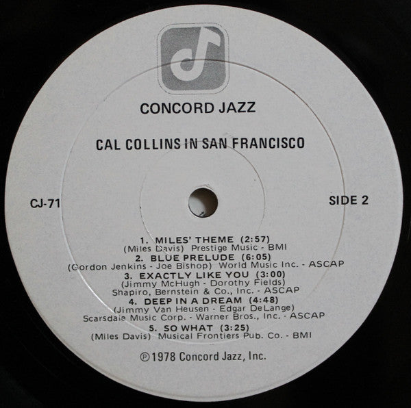 Cal Collins - Cal Collins In San Francisco - LP