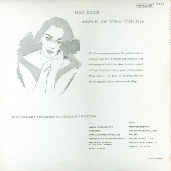 Nat "King" Cole* - Love Is The Thing - LP