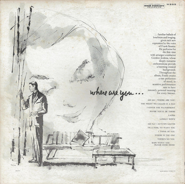 Frank Sinatra With Gordon Jenkins And His Orchestra - Where Are You? - LP