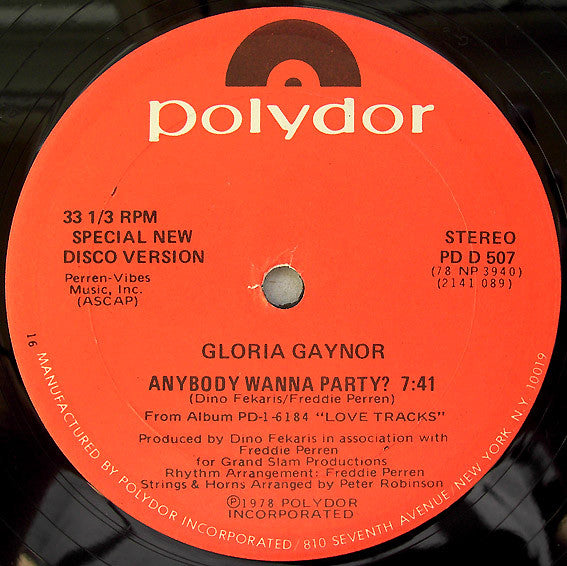 Gloria Gaynor - Anybody Wanna Party? - LP
