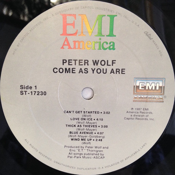Peter Wolf - Come As You Are - LP