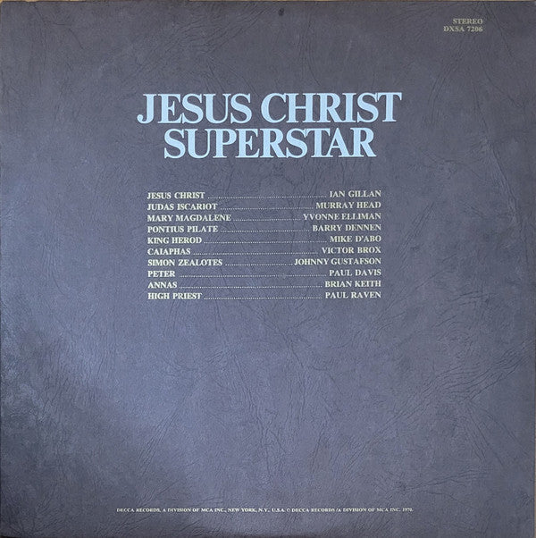 Andrew Lloyd Webber & Tim Rice - Jesus Christ Superstar - A Rock Opera - LP