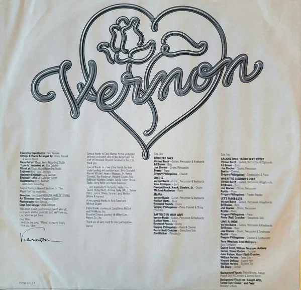 Vernon Burch - Love-A-Thon - LP