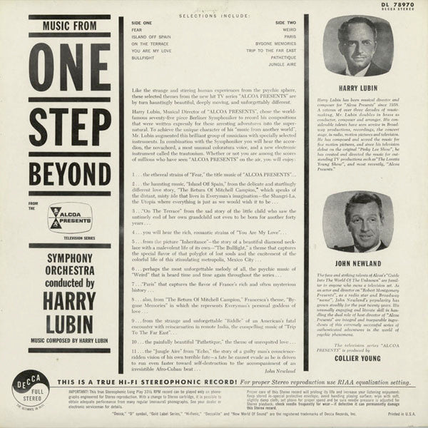 Harry Lubin - One Step Beyond - LP