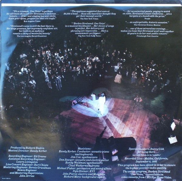 Barbra Streisand - One Voice - LP