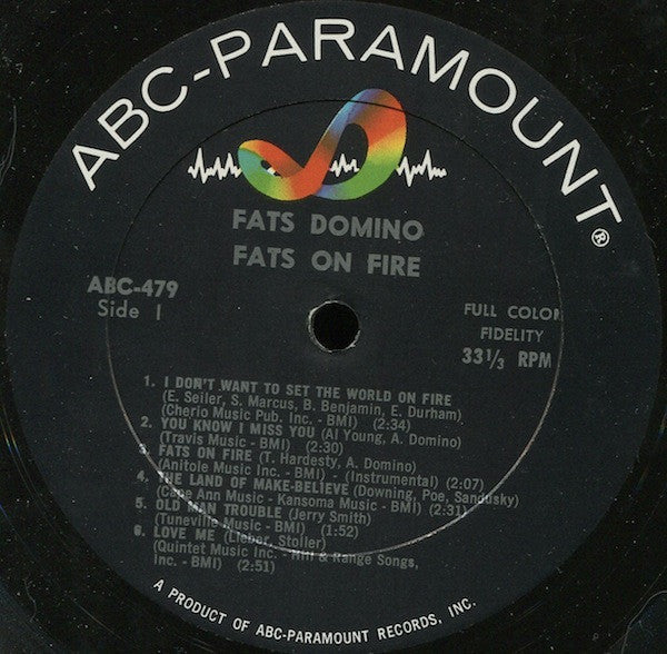 Fats Domino - Fats On Fire - LP