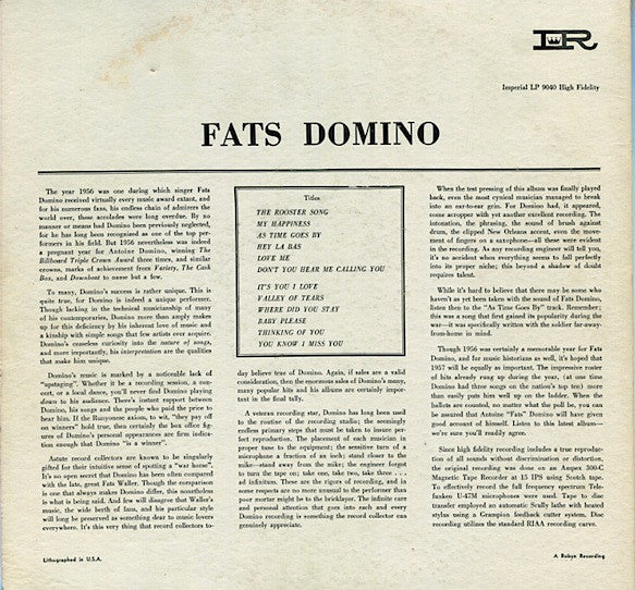 Fats Domino - This Is Fats - LP