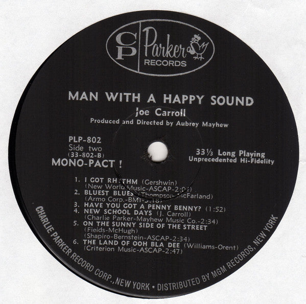 Joe Carroll - Man With A Happy Sound - LP