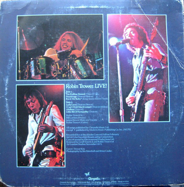Robin Trower - Robin Trower Live! - LP