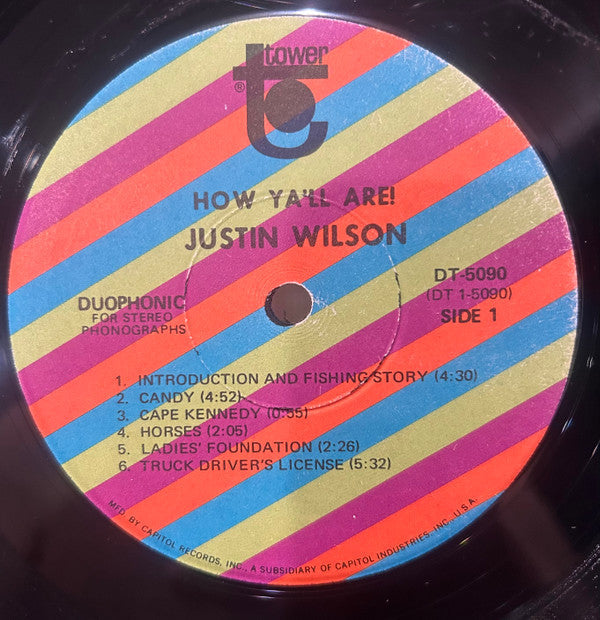 Justin Wilson - How Y'All Are! - LP