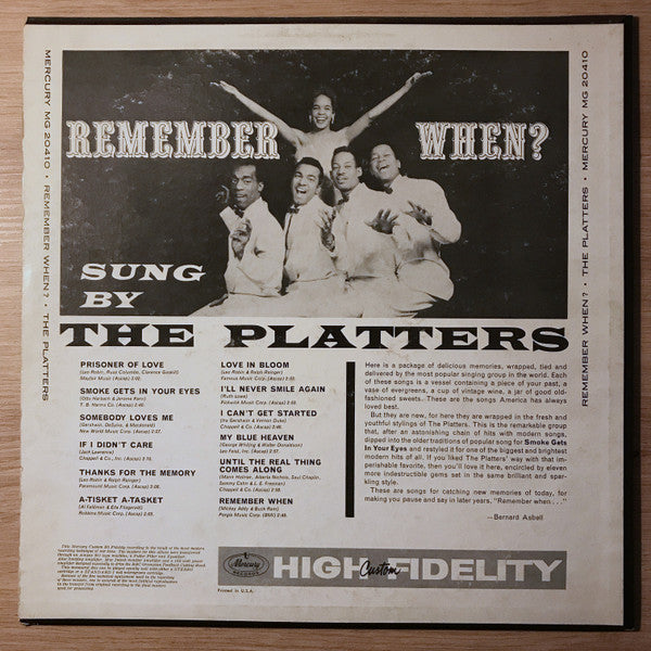 The Platters - Remember When? - LP