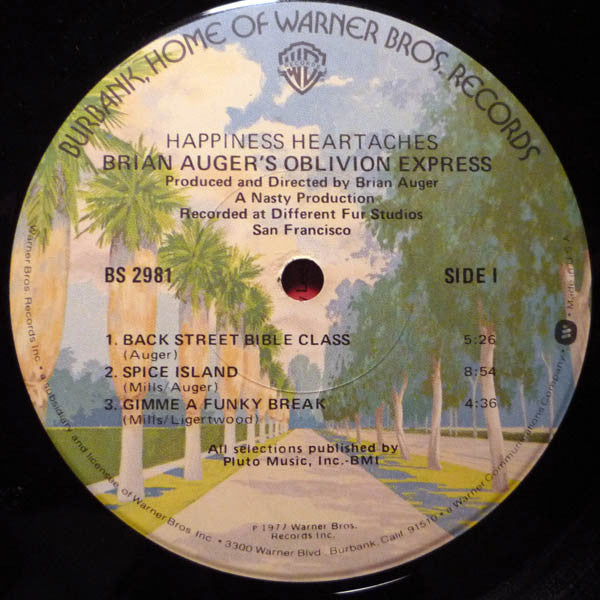 Brian Auger's Oblivion Express - Happiness Heartaches - LP