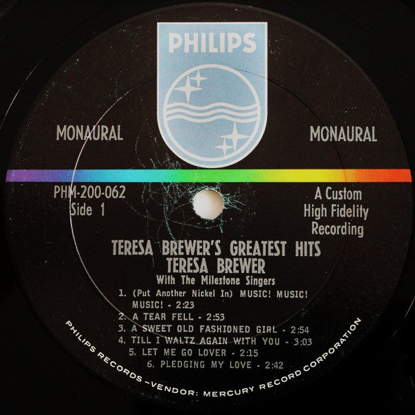 Teresa Brewer - Teresa Brewer's Greatest Hits - LP