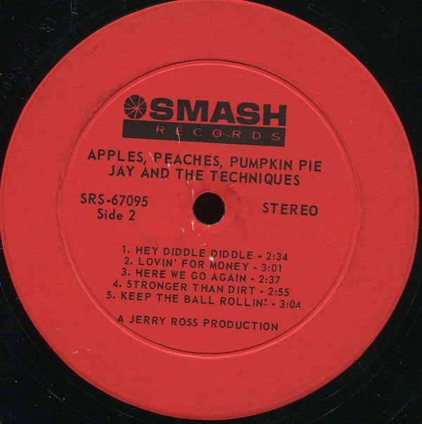Jay & The Techniques - Apples, Peaches, Pumpkin Pie - LP