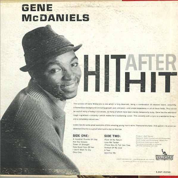 Gene McDaniels* - Hit After Hit - LP