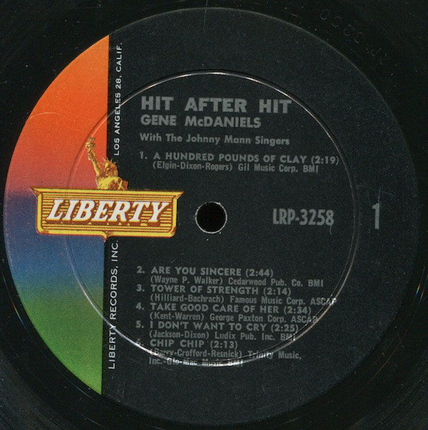 Gene McDaniels* - Hit After Hit - LP