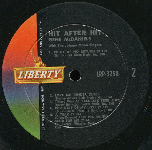 Gene McDaniels* - Hit After Hit - LP