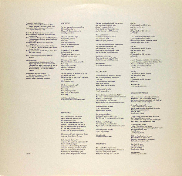 Karla Bonoff - New World - LP