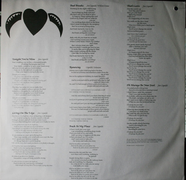 Jim Capaldi - Fierce Heart - LP