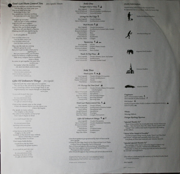 Jim Capaldi - Fierce Heart - LP