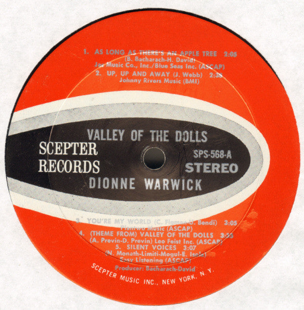 Dionne Warwick - Valley Of The Dolls - LP