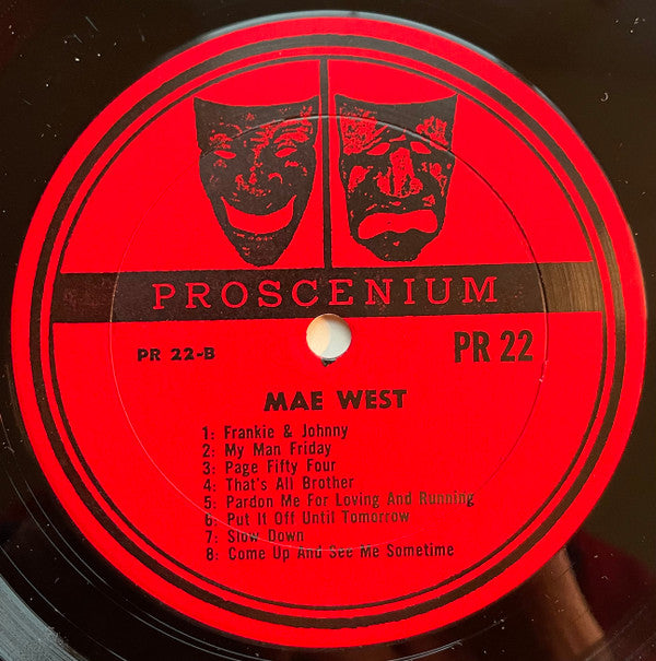W.C. Fields & Mae West - W.C. Fields...His Only Recording The Temperance Lecture The Day I Drank A Glass Of Water Plus 8 Songs By Mae West - LP