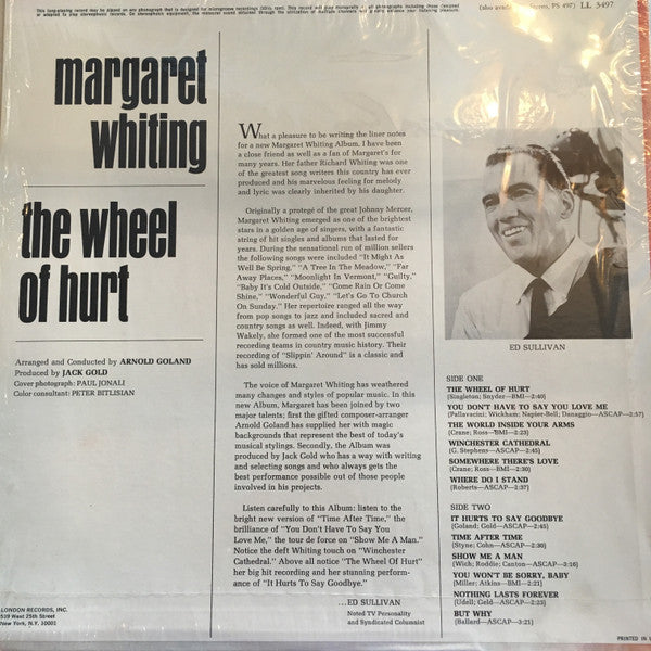 Margaret Whiting - The Wheel Of Hurt - LP