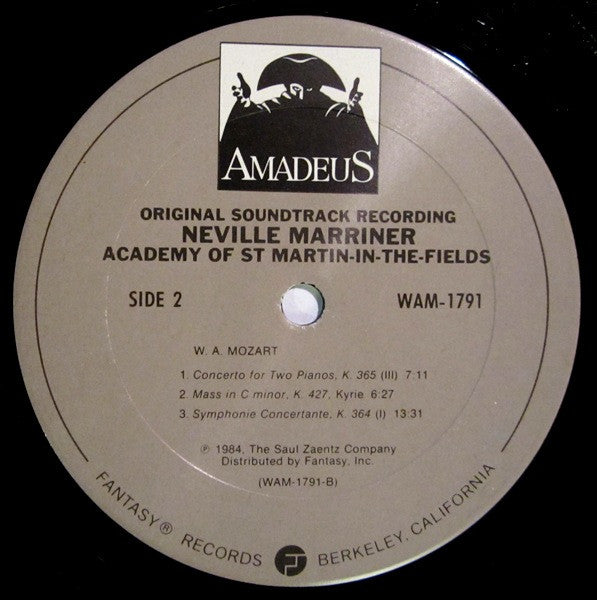 Neville Marriner*, Academy Of St. Martin-In-the-Fields* - Amadeus (Original Soundtrack Recording) - LP