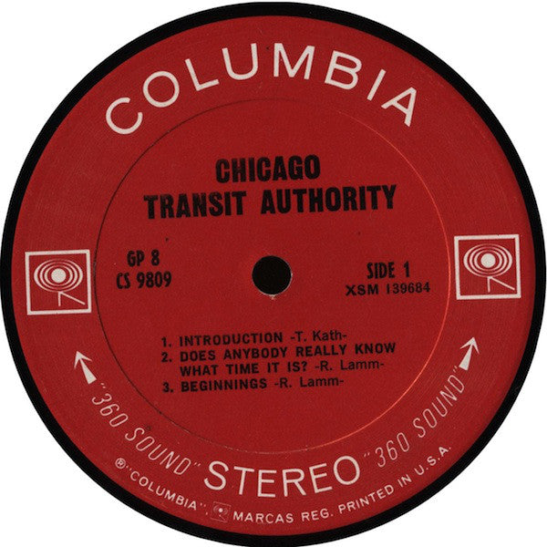 Chicago Transit Authority* - Chicago Transit Authority - LP