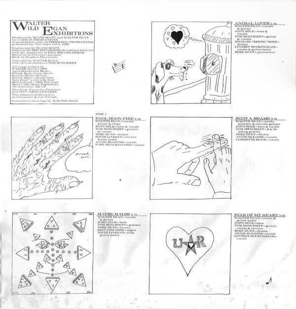 Walter Egan - Wild Exhibitions - LP