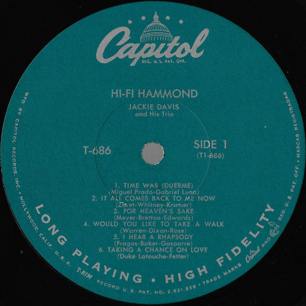 Jackie Davis - Hi-Fi Hammond - LP