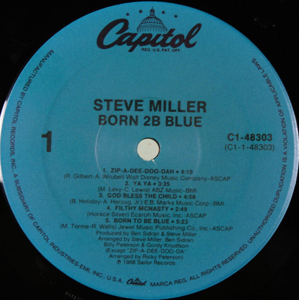 Steve Miller - Born 2B Blue - LP
