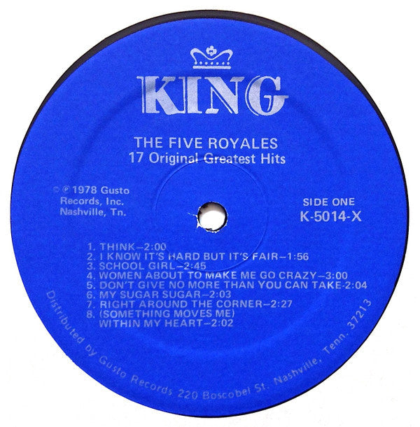 The Five Royales* - 17 Hits - LP