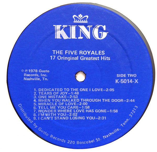 The Five Royales* - 17 Hits - LP