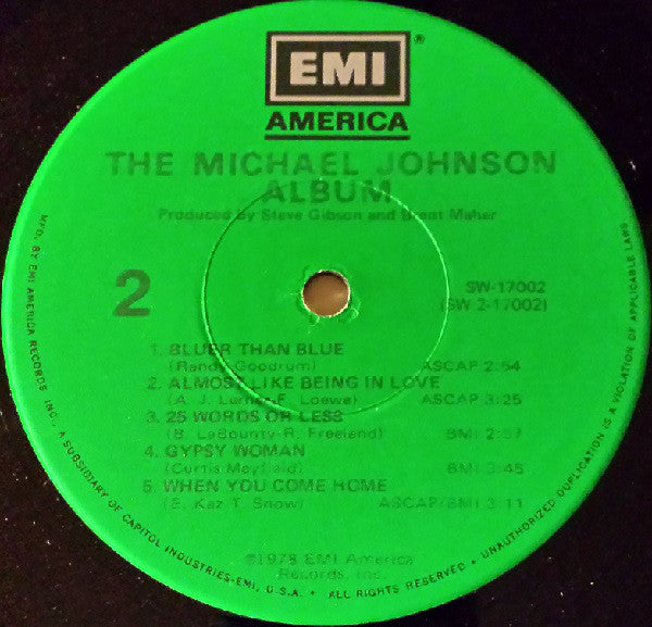 Michael Johnson  - The Michael Johnson Album - LP