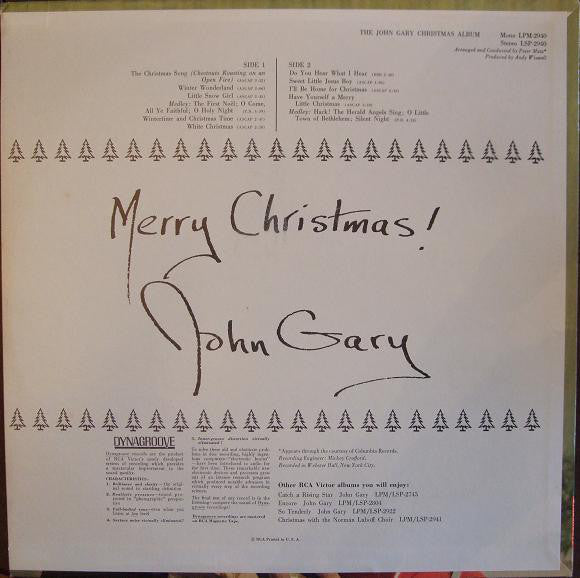 John Gary - The John Gary Christmas Album - LP