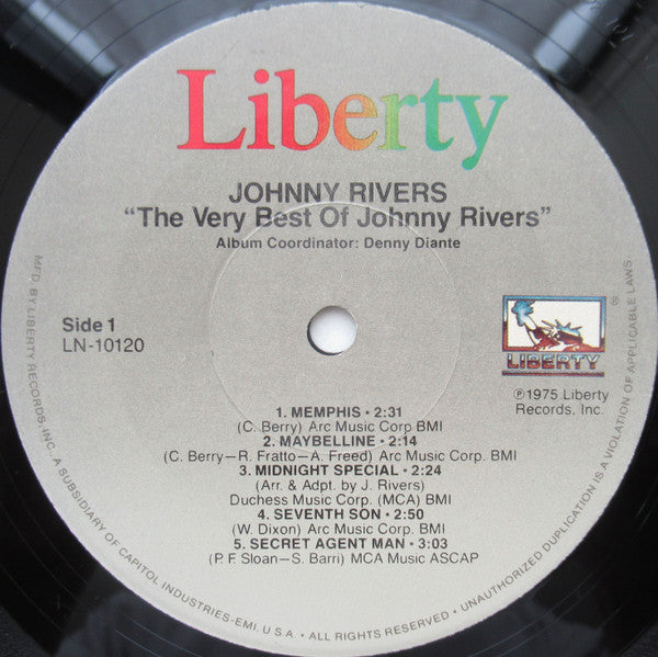 Johnny Rivers - The Very Best Of Johnny Rivers - LP