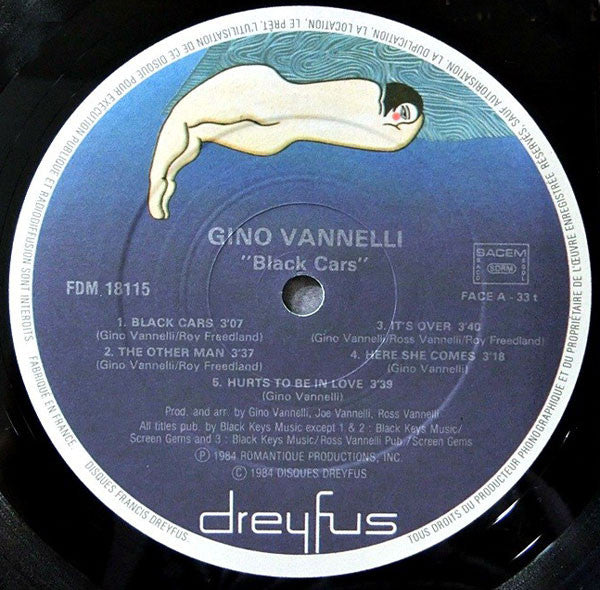 Gino Vannelli - Black Cars - LP