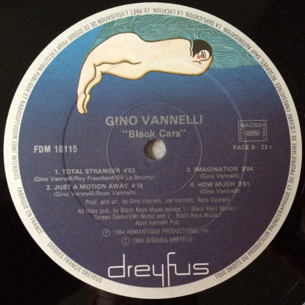 Gino Vannelli - Black Cars - LP