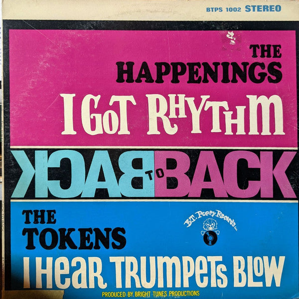 The Happenings / The Tokens - Back To Back - LP