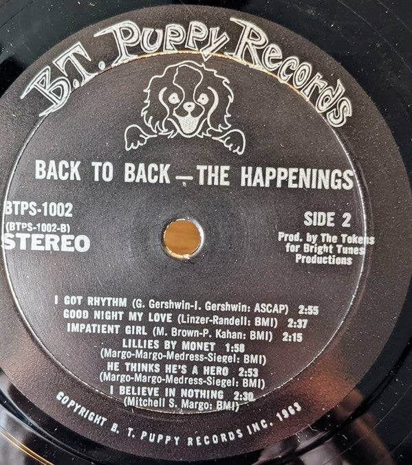 The Happenings / The Tokens - Back To Back - LP