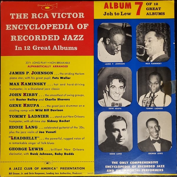 Various - The RCA Victor Encyclopedia Of Recorded Jazz: Album 7- Joh To Lew - LP