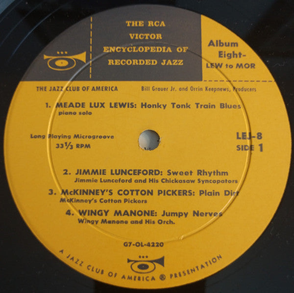 Various - The RCA Victor Encyclopedia Of Recorded Jazz: Album 8- Lew To Mor - LP