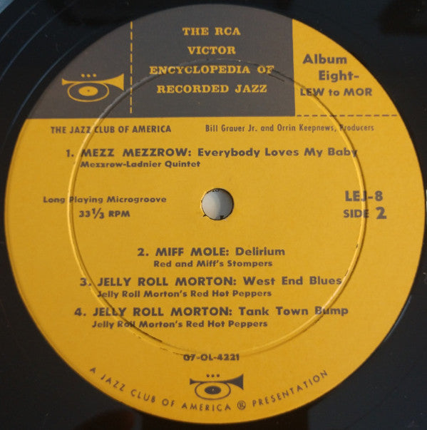 Various - The RCA Victor Encyclopedia Of Recorded Jazz: Album 8- Lew To Mor - LP
