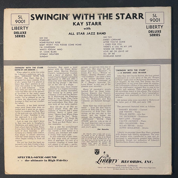 Kay Starr - Swinging With The Starr - LP