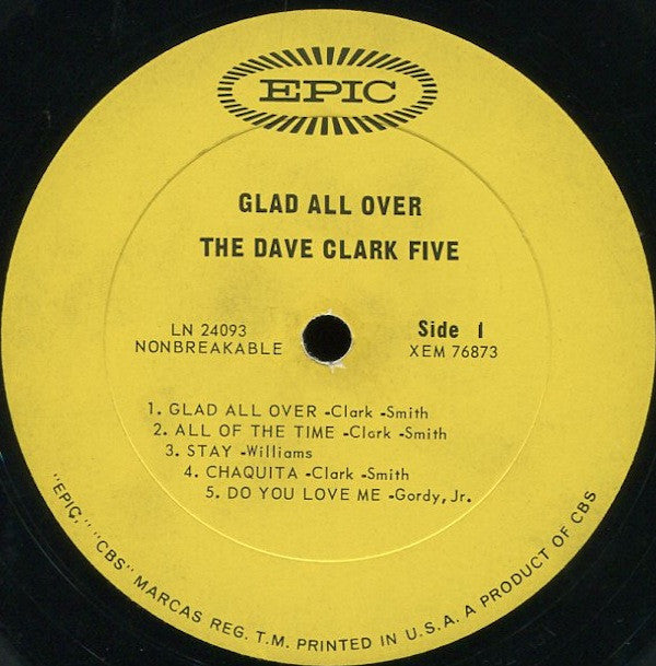 The Dave Clark Five - Glad All Over - LP