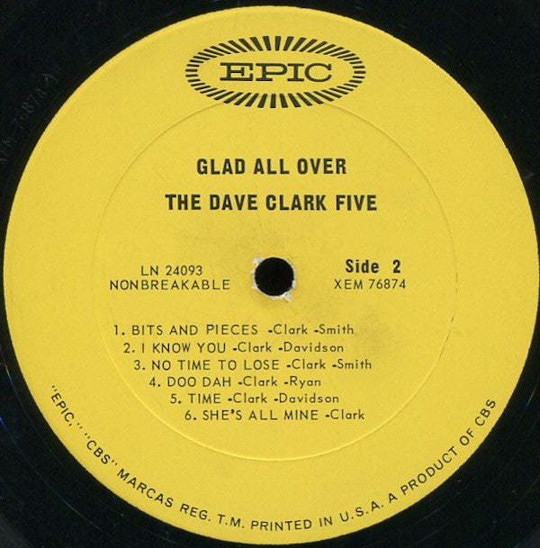 The Dave Clark Five - Glad All Over - LP