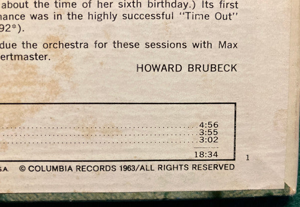 The Dave Brubeck Quartet - Brandenburg Gate: Revisited - LP